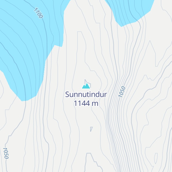 Map of Sunnutindur