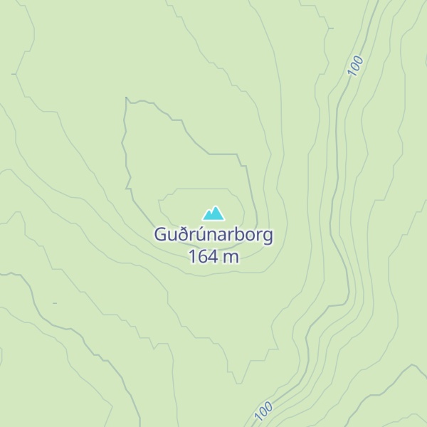 Map of Guðrúnarborg