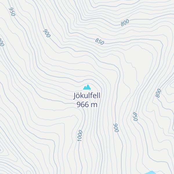 Map of Jökulfell