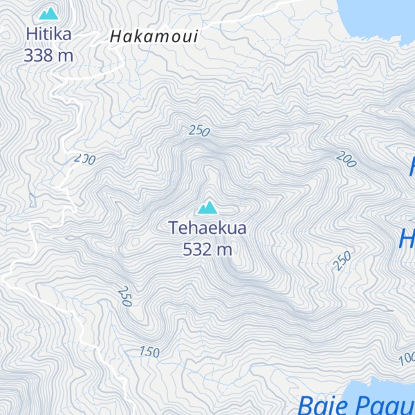 Map of Tehaekua