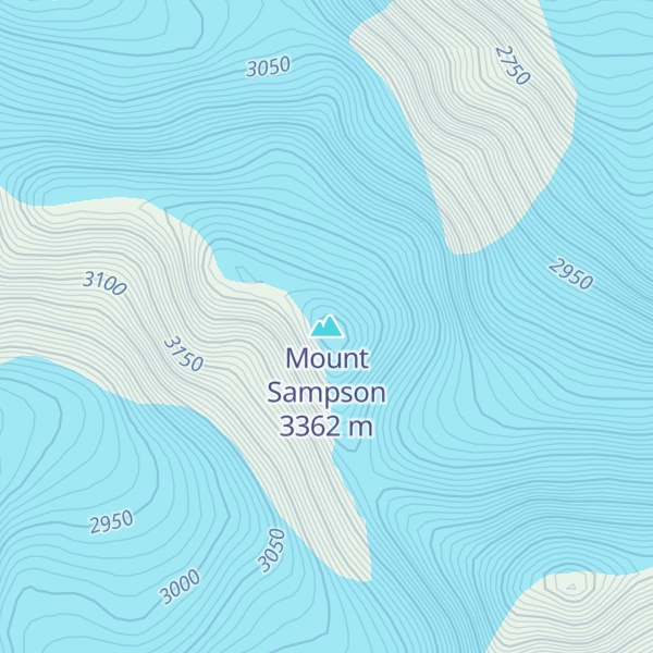 Map of Mount Sampson
