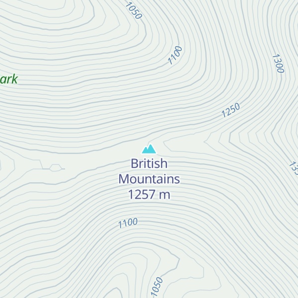 Map of British Mountains