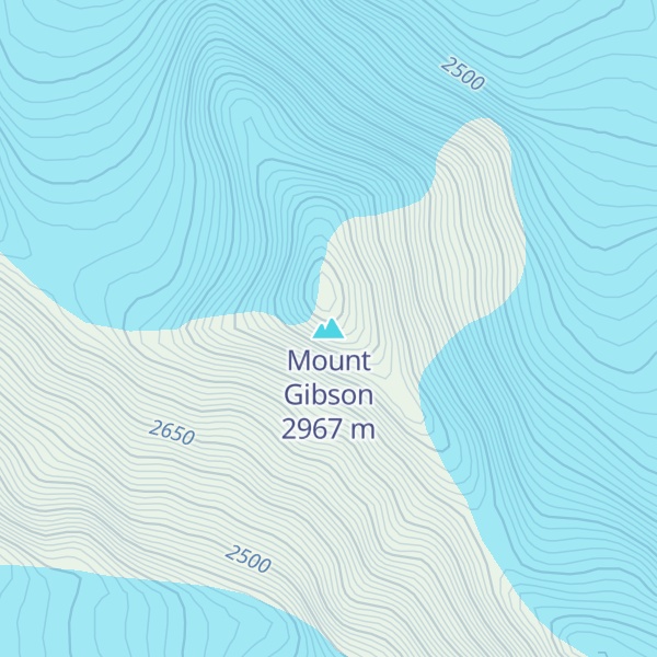 Map of Mount Gibson