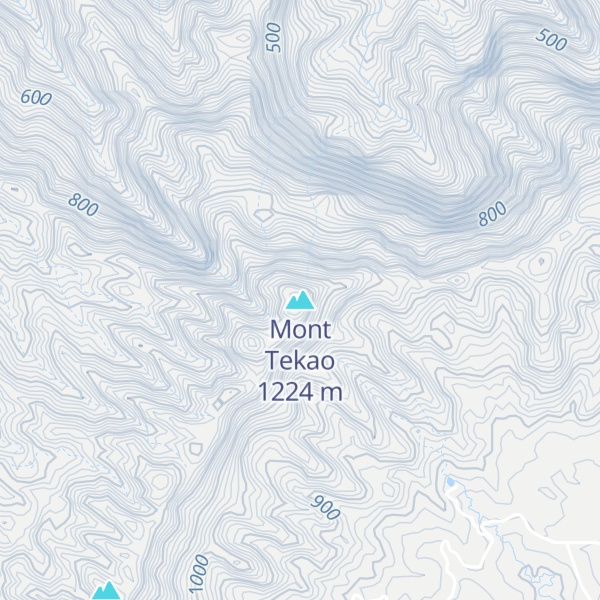 Map of Mont Tekao