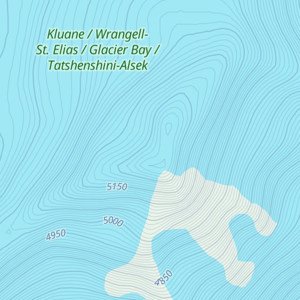 Map of Mount Lucania