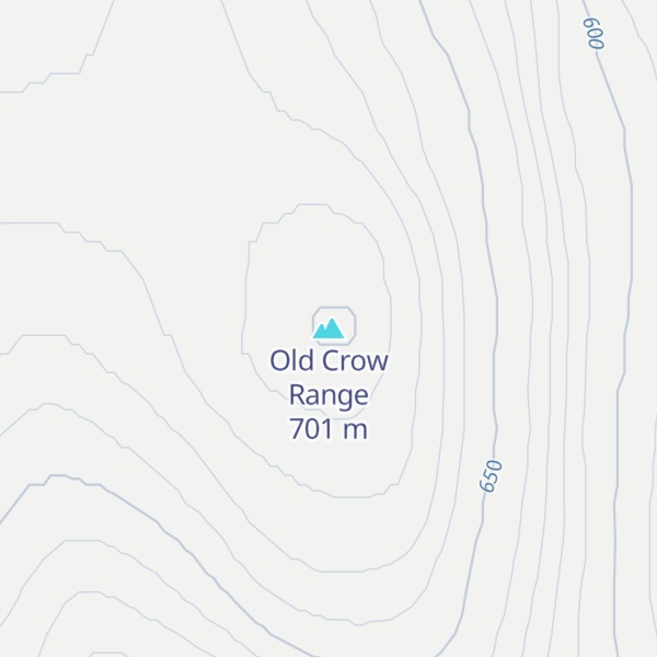 Map of Old Crow Range