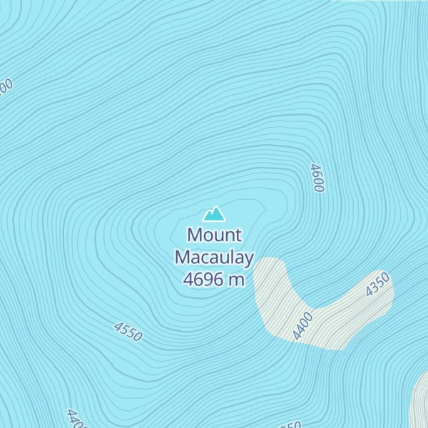 Map of Mount Macaulay