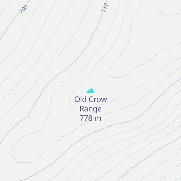Map of Old Crow Range