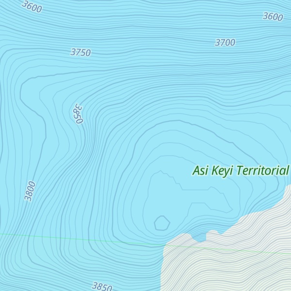 Map of Snowfield Peak