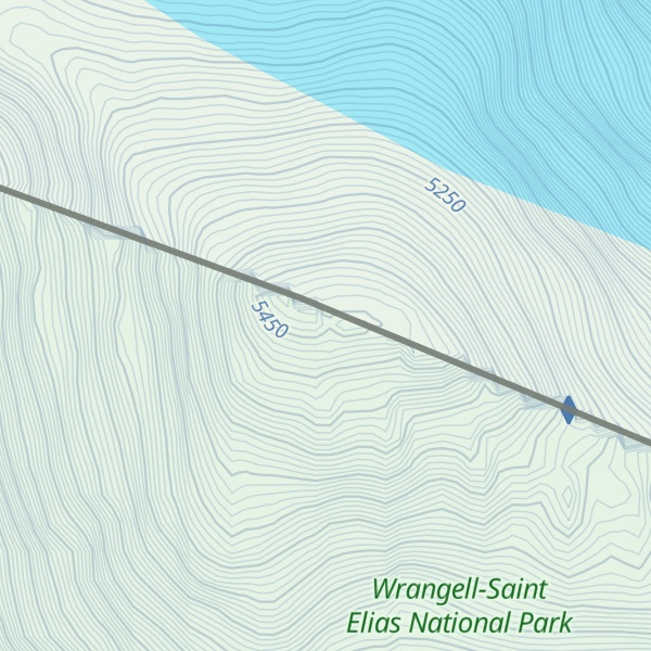 Map of Mount Saint Elias