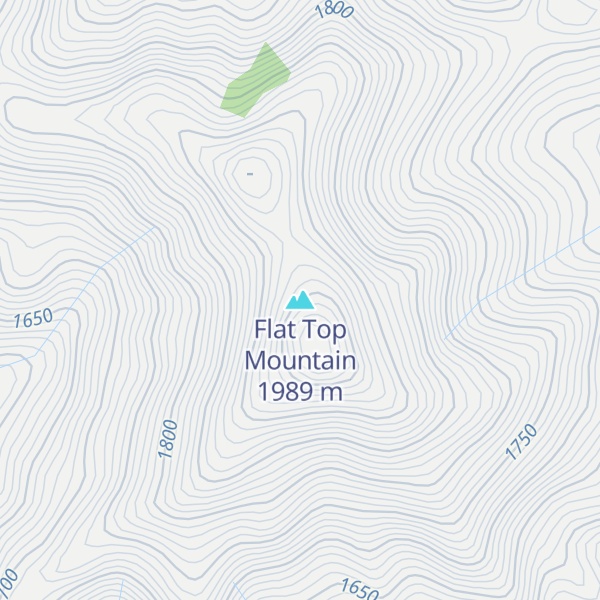 Map of Flat Top Mountain