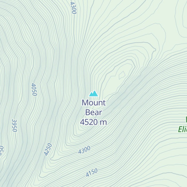 Map of Mount Bear