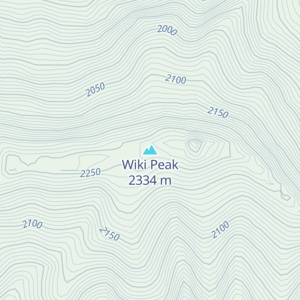 Map of Wiki Peak