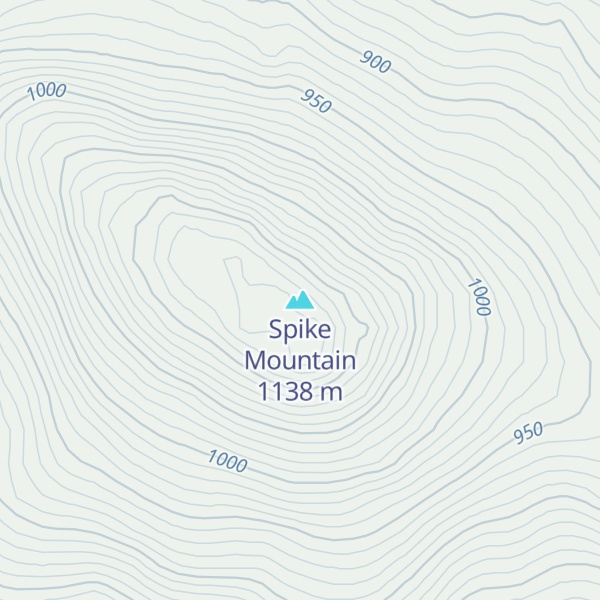 Map of Spike Mountain