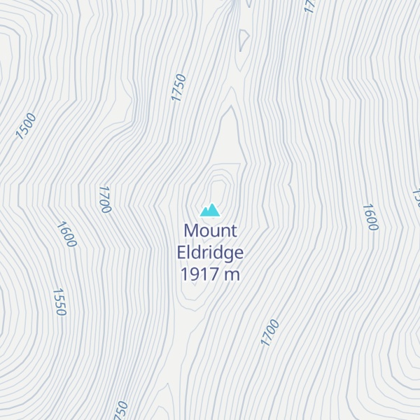 Map of Mount Eldridge