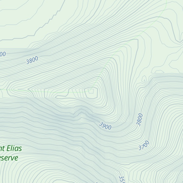 Map of Ocypete Peak
