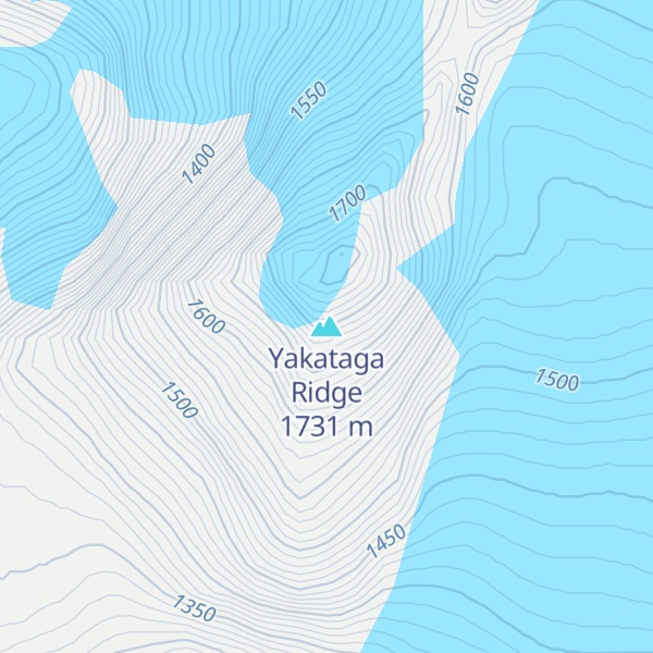 Map of Yakataga Ridge