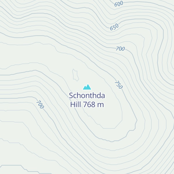 Map of Schonthda Hill