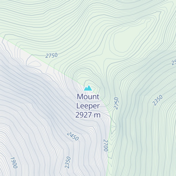Map of Mount Leeper