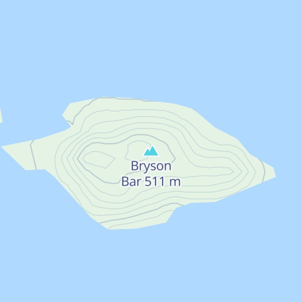 Map of Bryson Bar