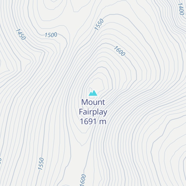 Map of Mount Fairplay