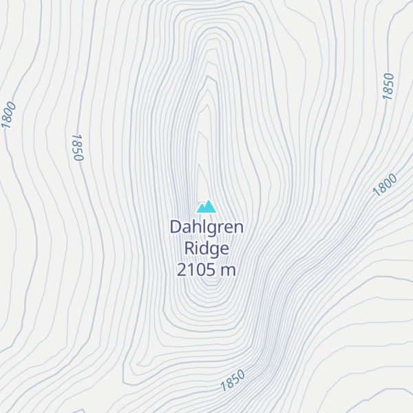 Map of Dahlgren Ridge