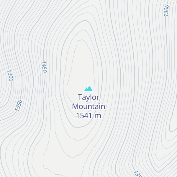 Map of Taylor Mountain
