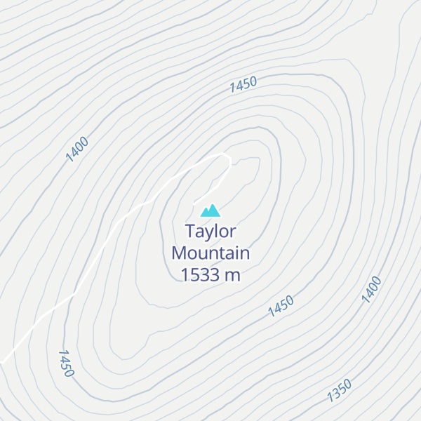 Map of Taylor Mountain