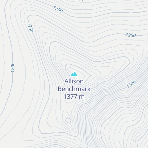 Map of Allison Benchmark