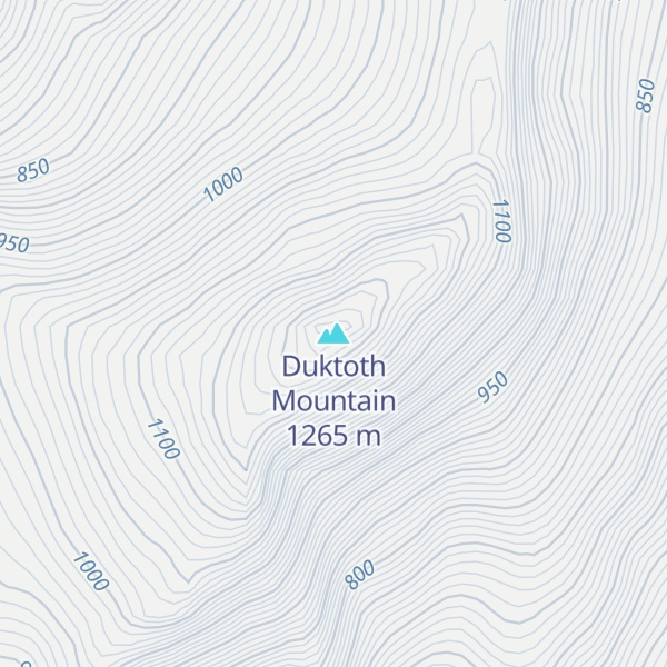 Map of Duktoth Mountain