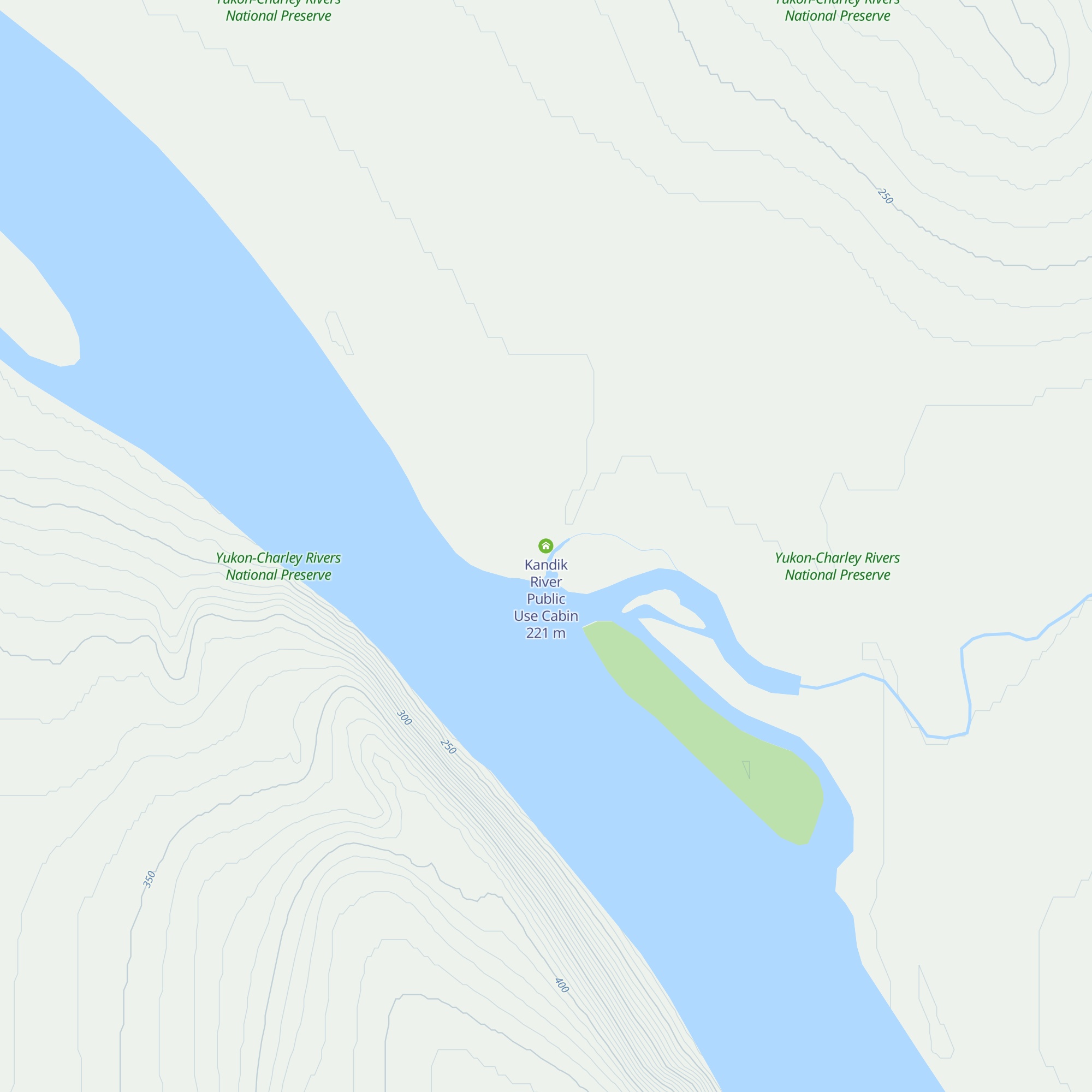 Kandik River Public Use Cabin map