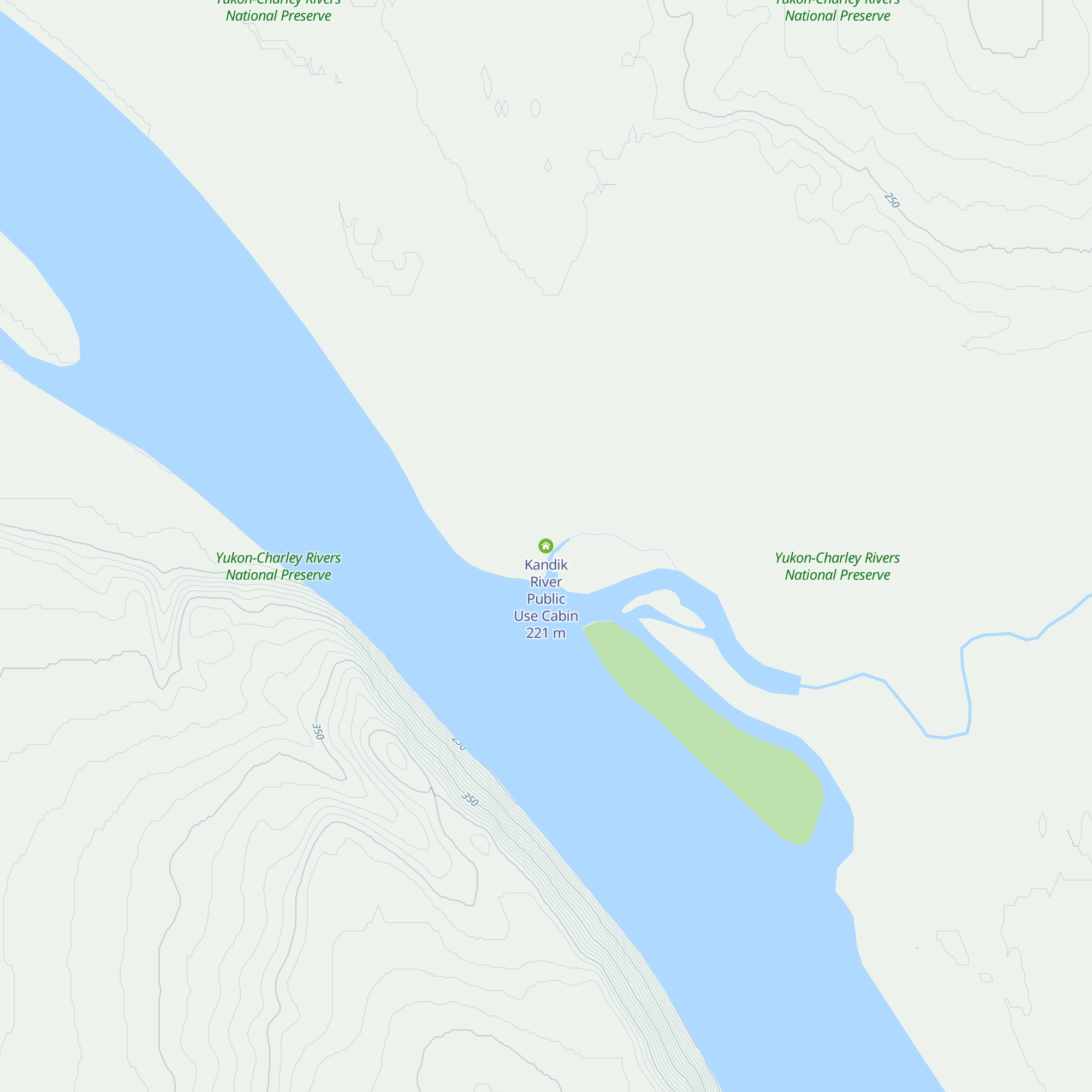 Kandik River Public Use Cabin map
