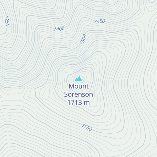 Map of Mount Sorenson