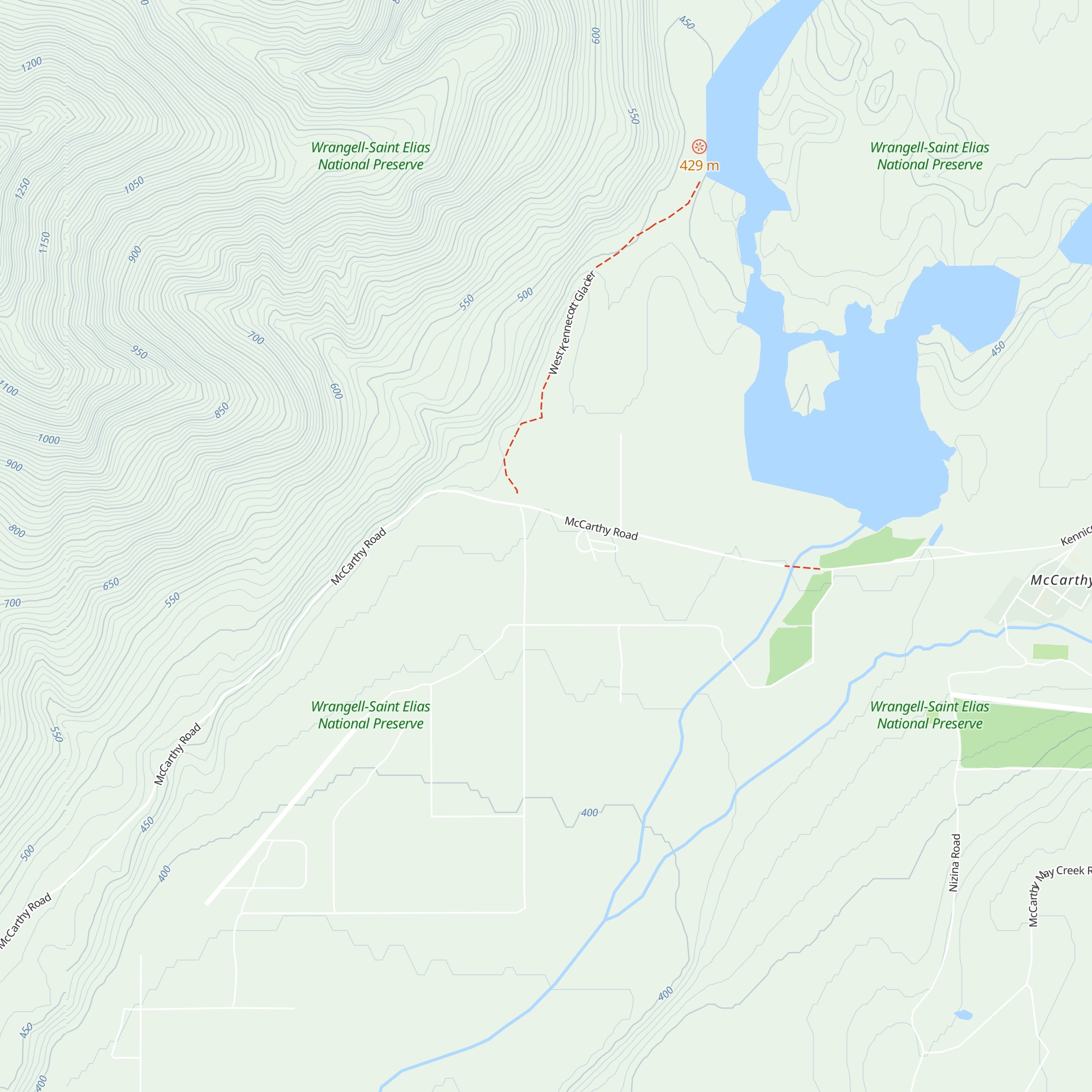 McCarthy B&B map