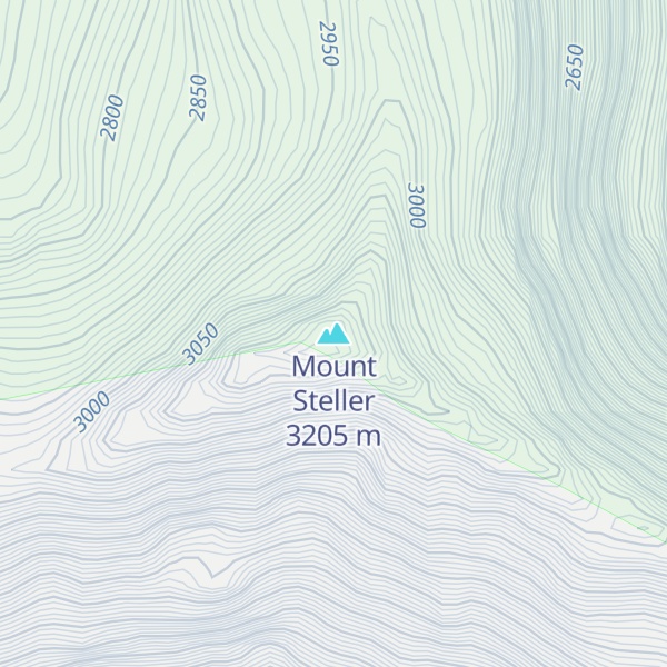 Map of Mount Steller