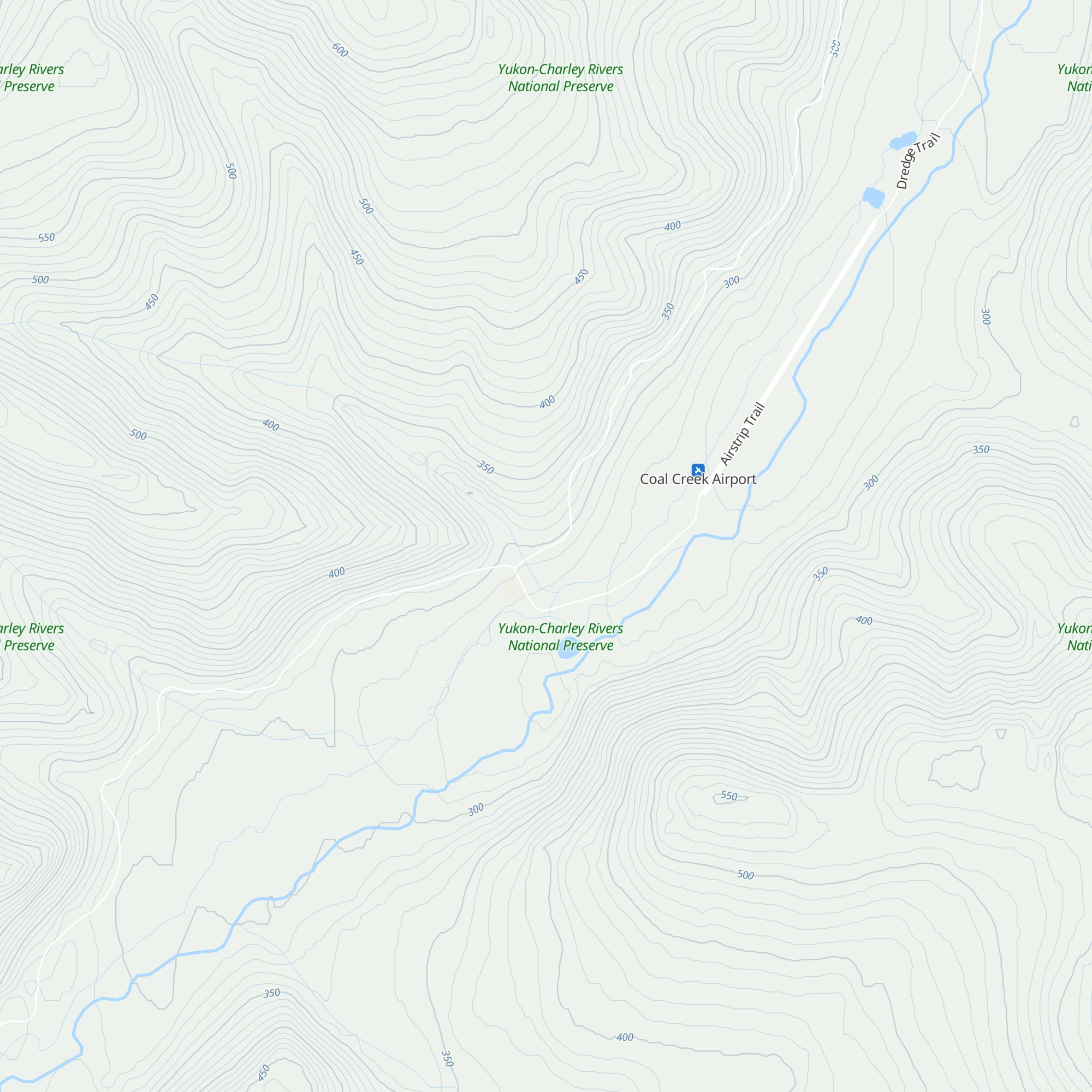 Coal Creek Public Use Cabin map