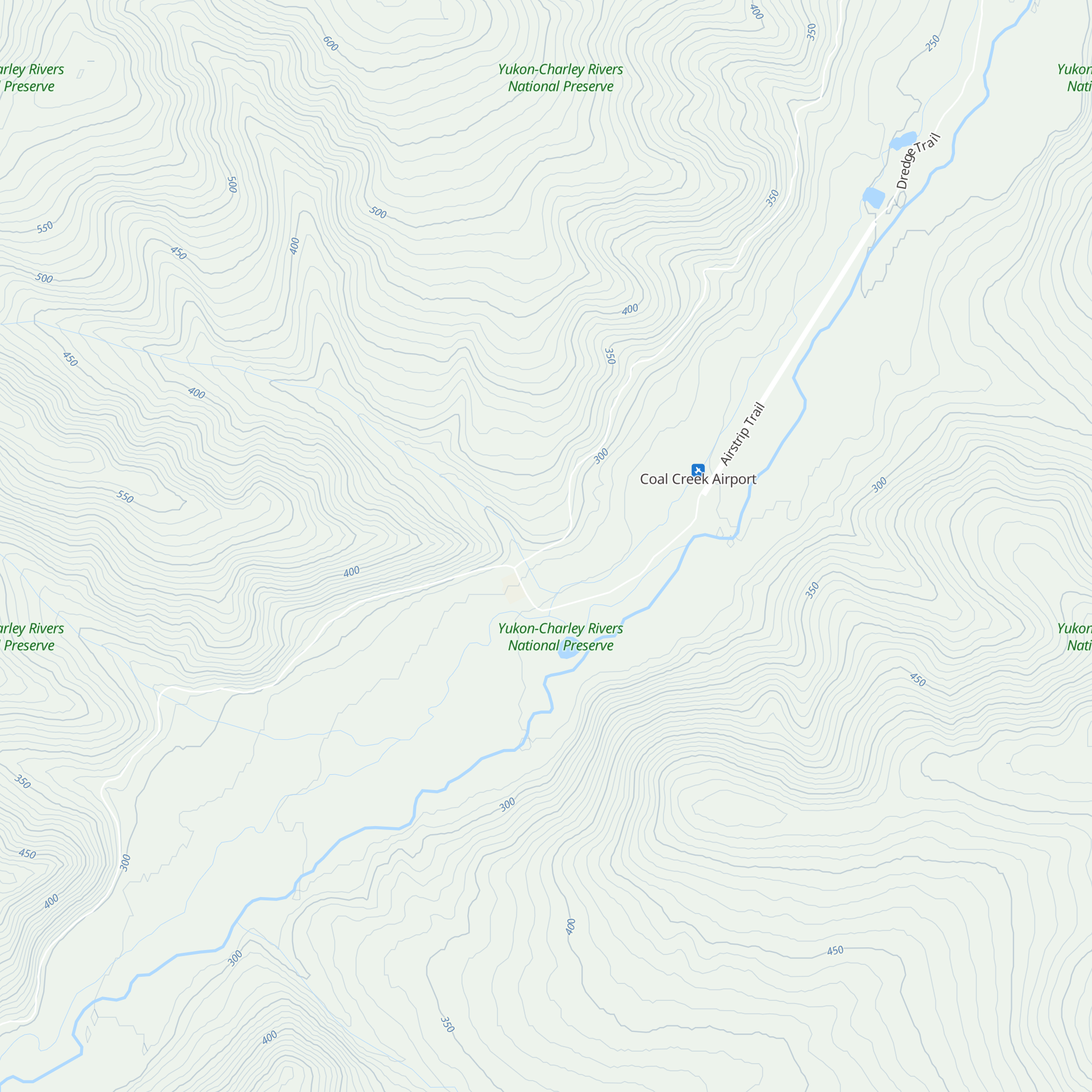 Coal Creek Public Use Cabin map