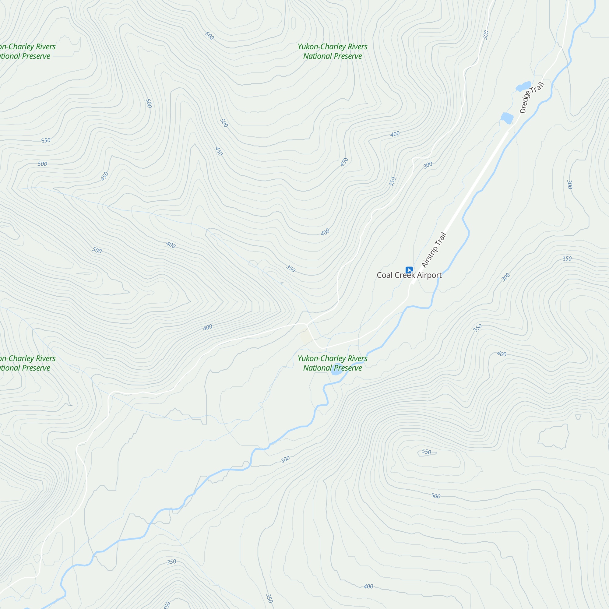 Coal Creek Public Use Cabin map