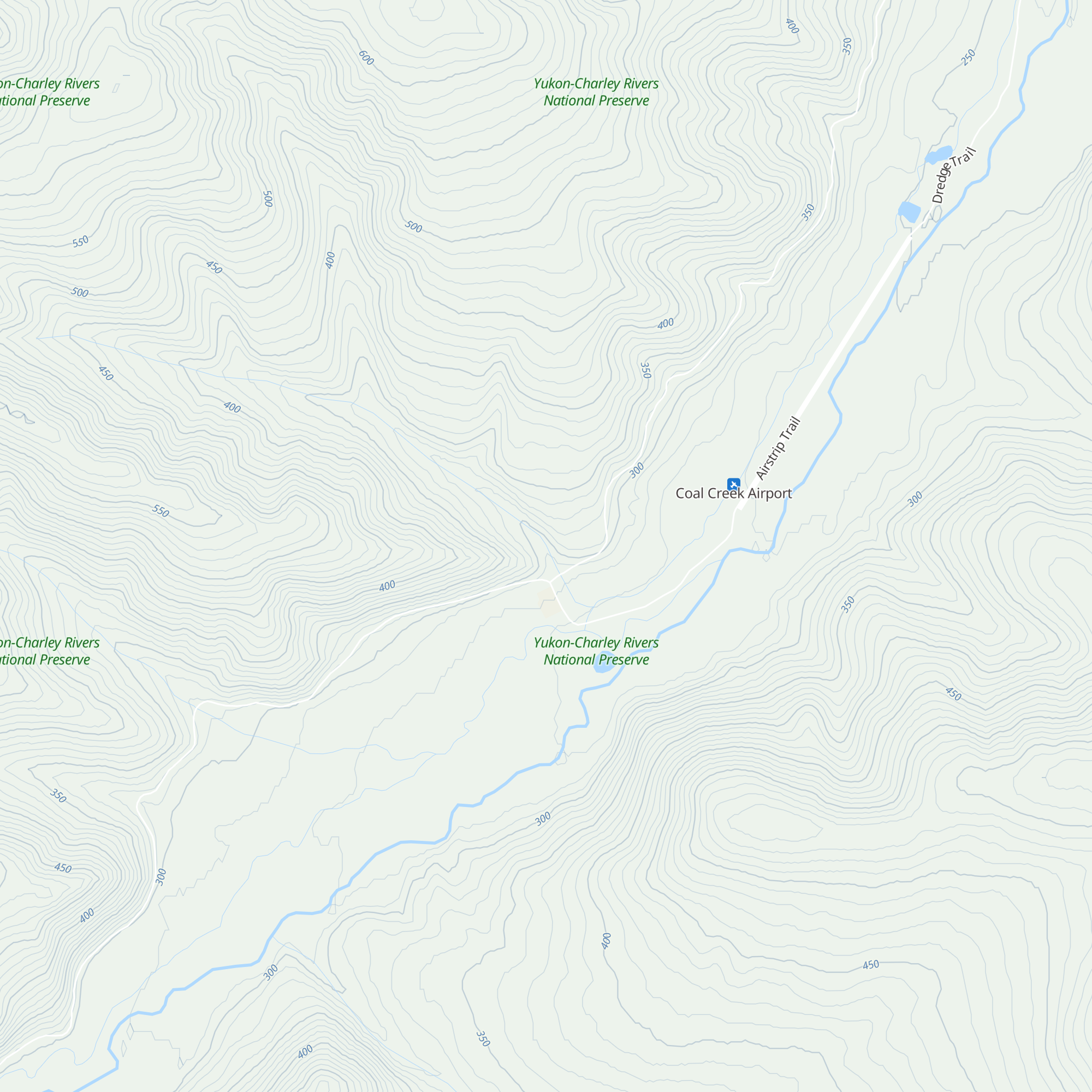 Coal Creek Public Use Cabin map