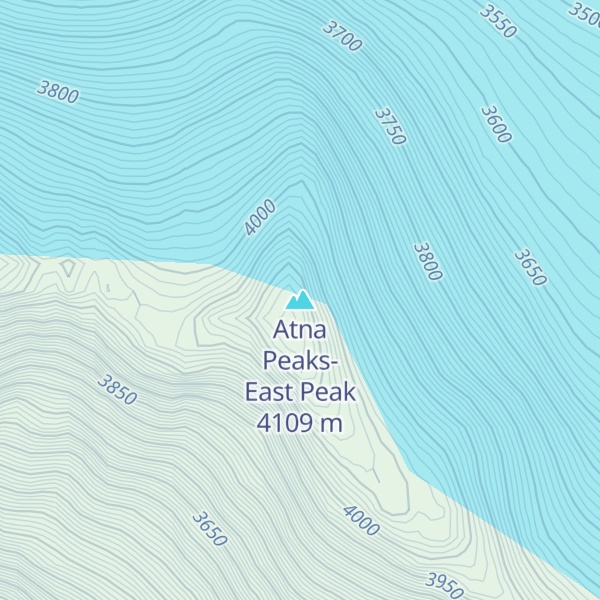 Map of Atna Peaks-East Peak
