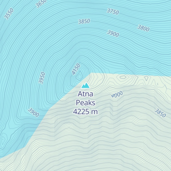 Map of Atna Peaks