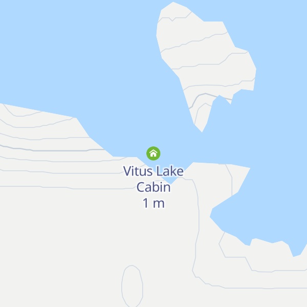 Map of Vitus Lake Cabin
