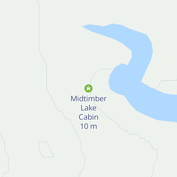 Map of Midtimber Lake Cabin
