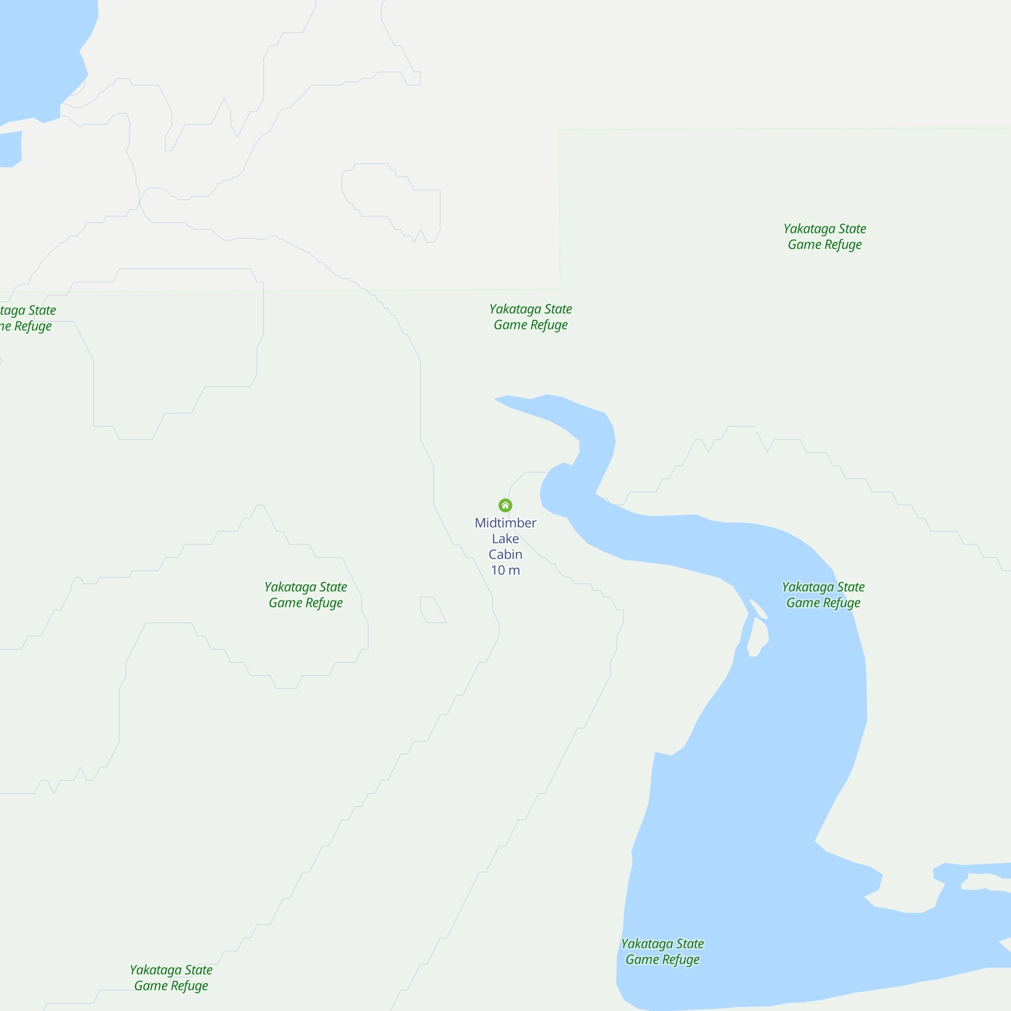 Midtimber Lake Cabin map
