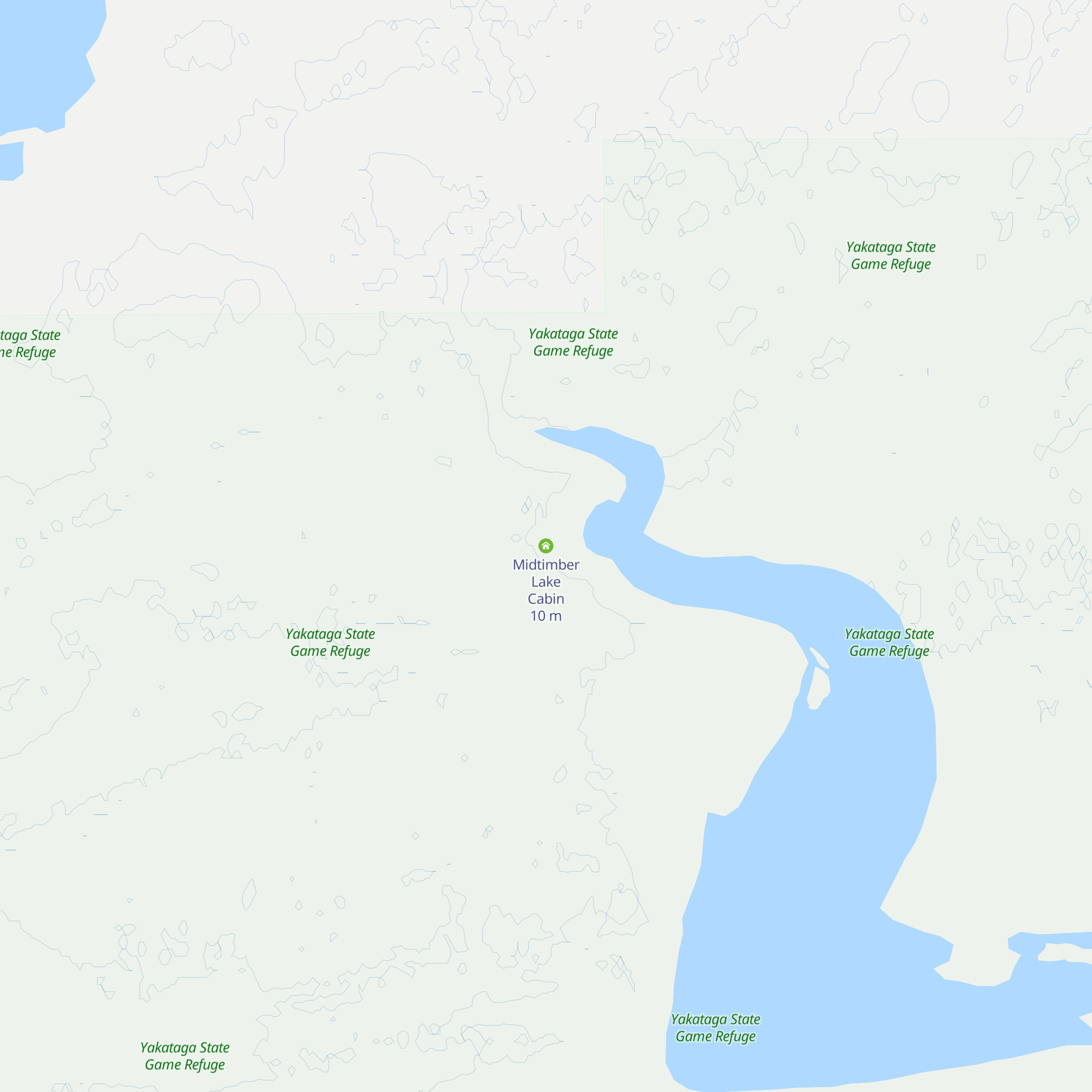 Midtimber Lake Cabin map