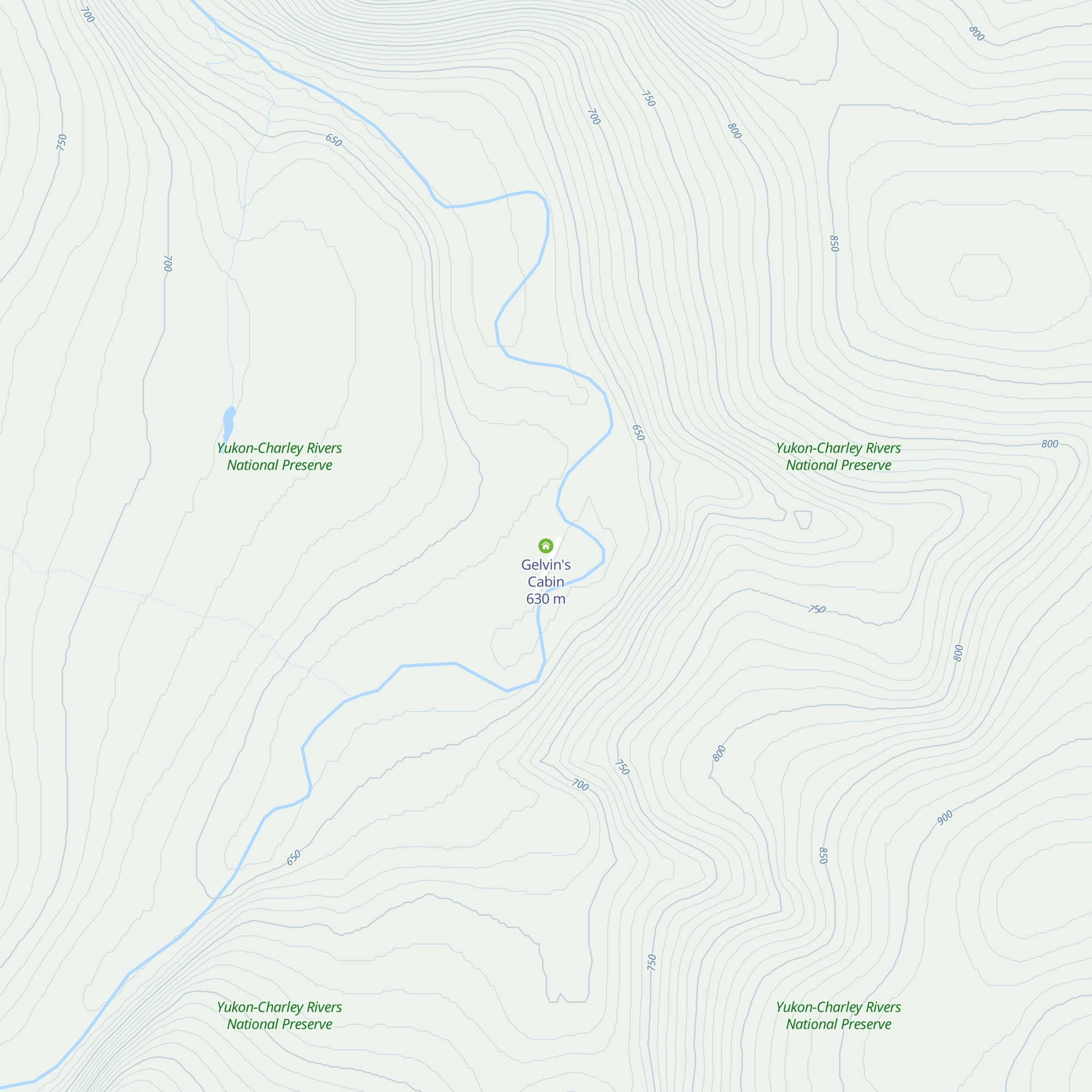Gelvin's Cabin map