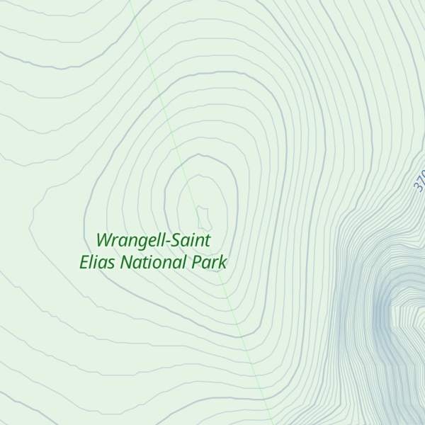 Map of Mount Jarvis-North Peak