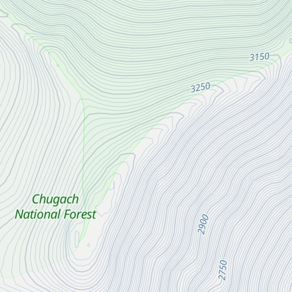 Map of Mount Tom White