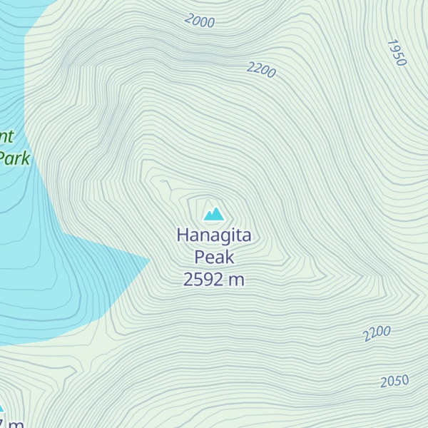 Map of Hanagita Peak