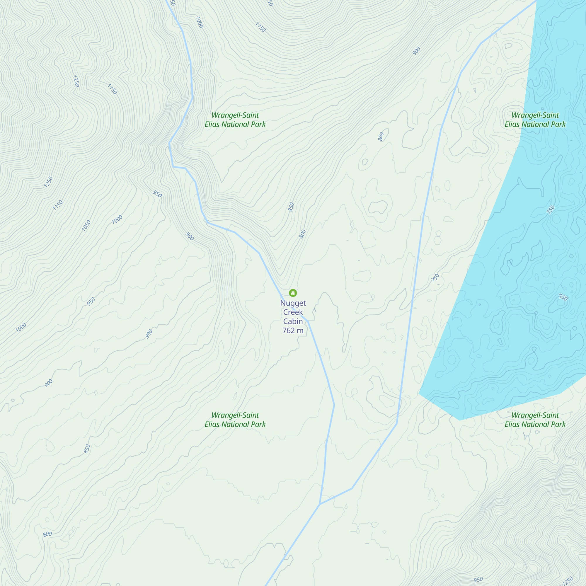 Nugget Creek Cabin map